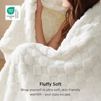 Bedsure GentleSoft White Twin XL Blanket - Image 2