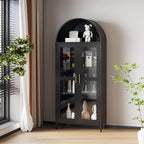 VEXPOR 73" Tall Arched Bookcase - Image 8
