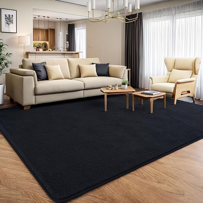 4x6 Area Rugs for Living Room Non Slip Dorm Bedroom Rug, Minimalist Washable - Image 4