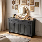 Scurrty Sideboard Buffet Cabinet, Vintage Coffee Bar Cabinets - Image 8