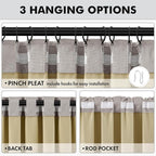 MIULEE 100% Blackout Linen Curtains - Image 5