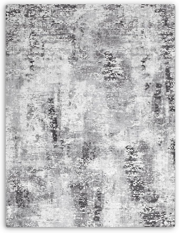 2x8 Grey Rug Runners for Hallways Kitchen Runner Rug Non Slip Washable Black - Image 10