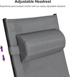 PURPLE LEAF Patio Oversized Chaise Lounge Chair Set - Image 9