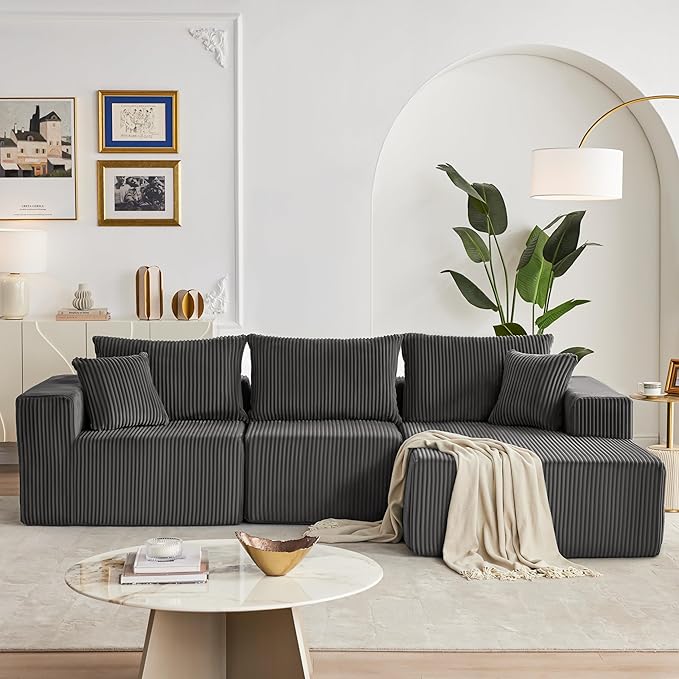 Weture 108” Modular Sectional Sofa, Cloud Sectional Couch - Image 2