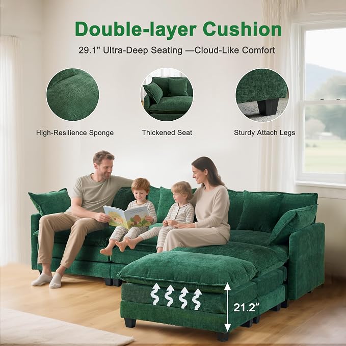 Expandable Modular Sectional Sofa - Image 5