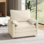 Vesgantti 40" Single Seat Sofa, Comfy Cloud Couch Deep Seat Upholstered Couch by Vesgantti