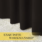 NICETOWN Toffee Brown Curtain Panels - Image 5