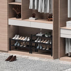 ROMGUAR CRAFT 2 Tier Bamboo Shoe Rack - Image 4