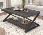 HSH Gray Storage Coffee Table, Modern Center Table by HOMESWEETHOME
