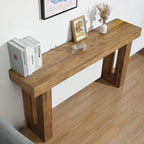 HOKYHOKY Reclaimed Solid Wood Console Table, Rectangular Couch Tables Behind - Image 4