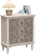 SUNBURY Nightstand w 3 Drawers, End Table Living Room Small Side Table by SUNBURY