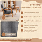 Beige Midcentury Modern Accent Chair - Image 5