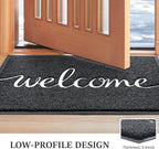 Door Mat Welcome Mat Floor Mat for Entryway, High Traffic Areas | Low Profile - Image 4