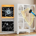 PAOFIN 61" H Locking Display Cabinet - Image 5