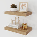 Acovy 16 Inch Floating Shelves, 9.3" Deep Floating Shelf Wall Mounted, Rustic by Acovy