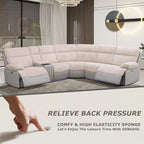 Power Recliner Sectional Sofa, Sectional Couch - Image 5