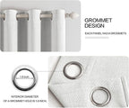 MIULEE 100% Blackout Linen Curtains - Image 4