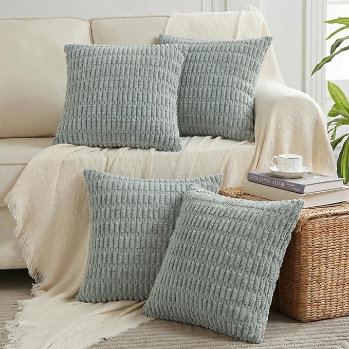 Fancy Homi 4 Packs Decorative Throw Pillow Covers by Fancy+Homi