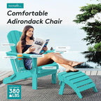 SERWALL Adirondack Chair with Cup Holders - Image 6