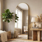 Antok 58" x19” Arched Full Length Floor Mirror, Free Standing/Wall Mount/Leaning - Image 3