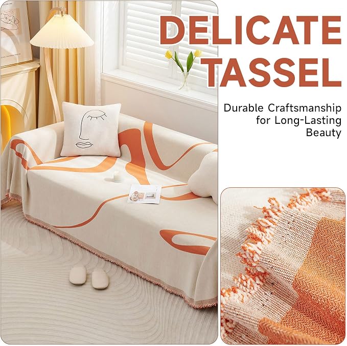 VClife Sofa Cover Washable Soft Plush Couch Cover - Image 5