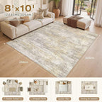 cotiled Boho 8x10 Area Rugs for Living Room: Large Moroccan Washable Rug | - Image 7