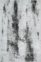9x12 Area Rugs for Living Room: Washable Abstract Black White Grey Carpet | - Image 3