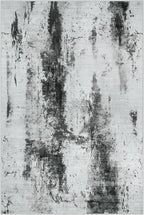 10x14 Area Rugs for Living Room: Washable Abstract Black White Grey Carpet | - Image 3