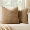 MIULEE Camel Brown Decorative Throw Pillow Covers by MIULEE
