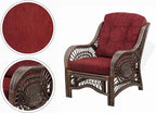 Malibu Lounge Living Accent Armchair Natural Rattan Wicker Handmade Design - Image 3