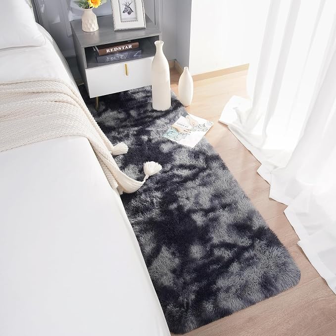 Chicrug Soft Runner Rugs for Bedroom Living Room Plush Fluffy Rug 2x6 | Shag - Image 4