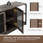 GarveeHome TV Stand for 65+ Inch TV, Rustic Entertainment Center TV Media - Image 3