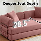 ZEIINPA 78.5 Inch Convertible Sleeper Sofa Bed, 5 in-1 Boneless Floor Couch Bed - Image 4
