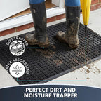 Front Door Mat Outside Entrance, Heavy Duty Waterproof Doormat | 31.5"x20" - Image 2