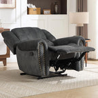 CANMOV Manual Recliner Chair, Classic and Traditional Fabric Recliner Chair - Image 7