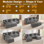 Expandable Modular Sectional Sofa - Image 6