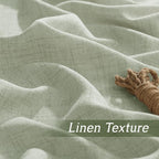 RYB HOME Light Filtering Linen Sheer Curtains 72 inch Long - Image 4