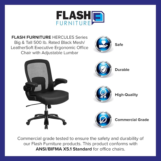 Flash Furniture Big & Tall Swivel Office and Gaming Chair - Image 11