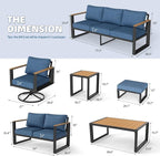 Aluminum Patio Furniture Set - Image 8