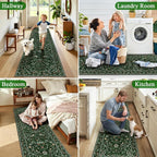HEBE Hallway Runner Rug 2'x6', Washable Non Slip Kitchen Rug Runner | Soft Boho - Image 6