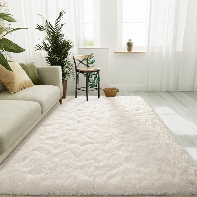 LOCHAS 5x8 Area Rugs Fluffy Living Room Carpets by LOCHAS