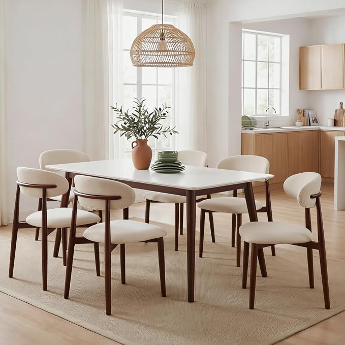 UVV Dining Chairs Set of 6, Metal Kitchen Chairs by UVVLivetheQualityLife