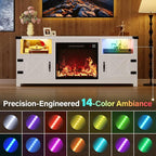 YESHOMY LED Fireplace TV Stand - Image 4
