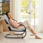 Peace nest Modern Accent Chair, Soft Upholstered Armchair - Image 5