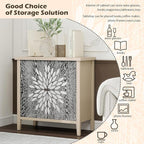 31" Carved Sideboard Buffet Cabinet - Image 4
