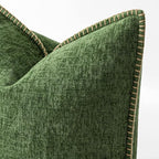 MIULEE Decorative Lumbar Throw Pillow Covers 12x20 Inch Forest Green 2 Pack | - Image 2