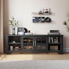 LINSY HOME TV Stand for 75 Inch TV, Modern Farmhouse Entertainment Center - Image 7