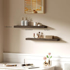 Floating Shelves for Wall, Bathroom Shelves Over Toilet, Wall Shelves & Book - Image 8