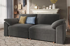 EASE MOOSE Comfty 2 Seat Couch, FSC Certified Modern Deep Seat Sectional Modular - Image 4