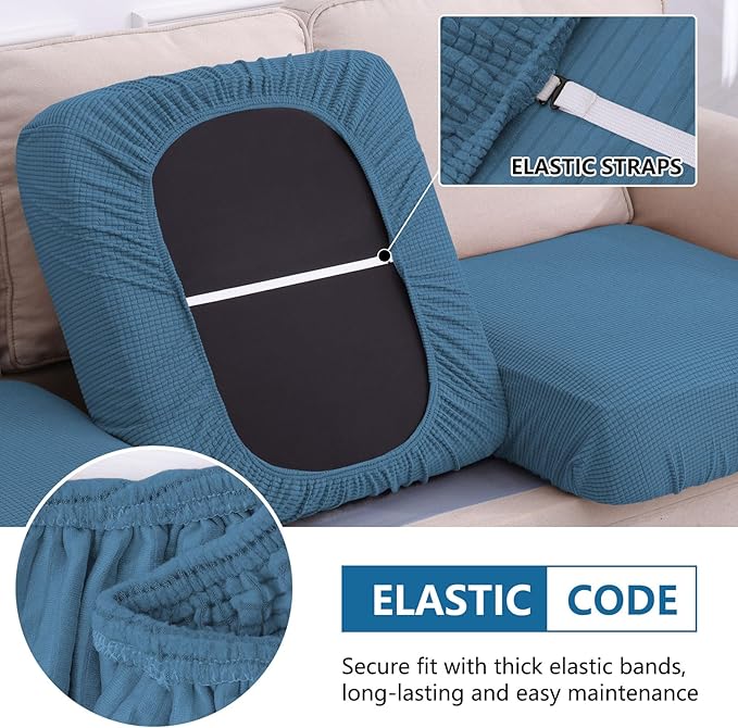 Waterproof Sectional Couch Covers, Non Slip Sofa Cushion Covers | L Shape - Image 4